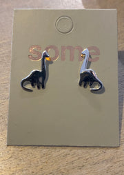 Some Sterling Silver Dinosaur Earrings 821