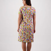 Vassalli 6092LW Printed Lightweight Fitted Dress With Short Sleeve