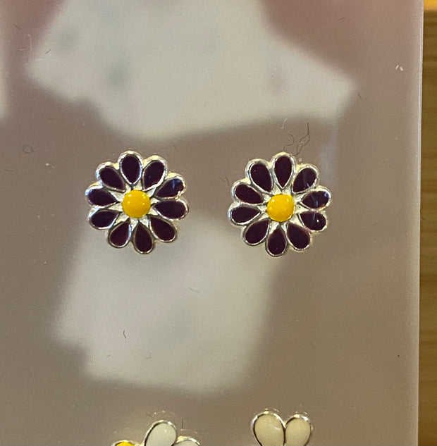 Some Sterling Silver Flower Earrings 699