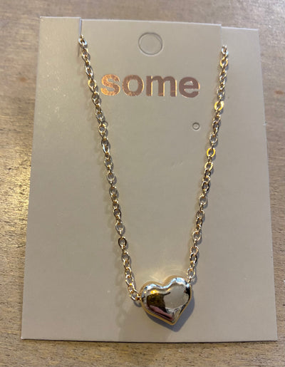 Some This Little Heart of Mine Gold Coloured Necklace 106