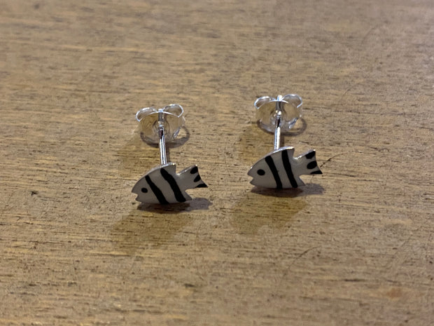 Some Sterling Silver Little Nimo Fish Earrings 690