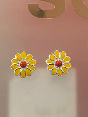 Some Sterling Silver Flower Earrings 699