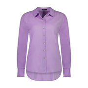 Vassalli 4415  Lilac Tab Sleeve Shirt With Pleat Back Neck Detail