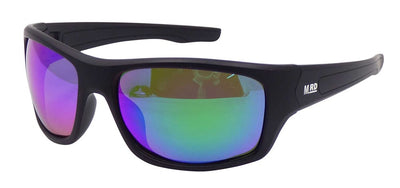 Moana Road Tradies Sunglasses 612 Black with Reflective Lens