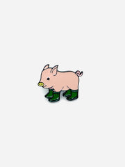 Some Pig in Gumboots Enamel Brooch 121/122/123