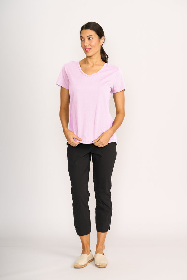 Esplanade Everyday V Neck Tee in Organic Cotton TP11430