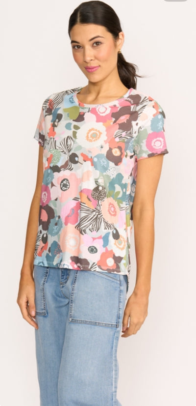 Preen Bow-tiful Floral Round Neck Tee TP11321a