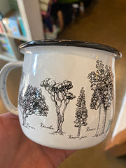 Wolfkamp & Stone Enamel Mug NZTWEM