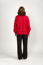 Knewe Note Sweater in Chilli Red K2016A