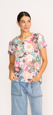 Preen Bow-tiful Floral Round Neck Tee TP11321a