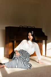 Neris In Stitches Skirt Ink Check 2829