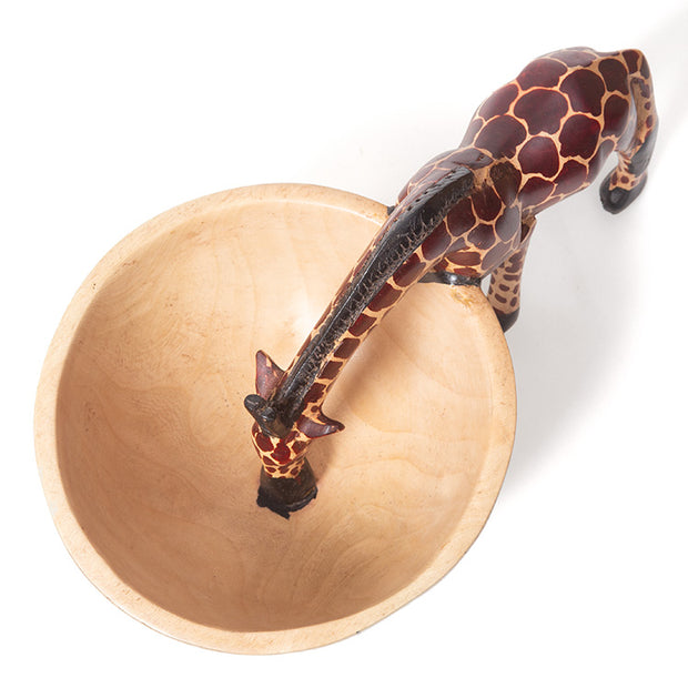 Trade Aid Wooden giraffe bowl 11.05.2620 PICK UP OR LOCAL DELIVERY ONLY