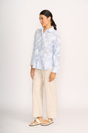 OH Three Boxy Fit Shirt in Stripe Floral TP14237