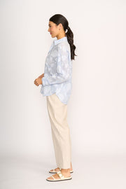 OH Three Boxy Fit Shirt in Stripe Floral TP14237