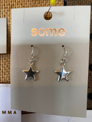 Some Sterling Silver Star Earrings 520