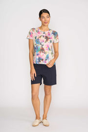 Memo Smudge Floral Summer Essential Tee TP13607