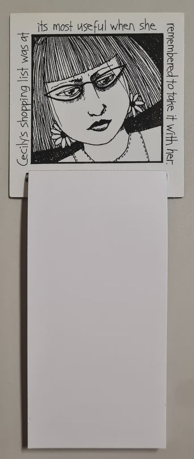 Cecily Fridge Magnet & Notepad