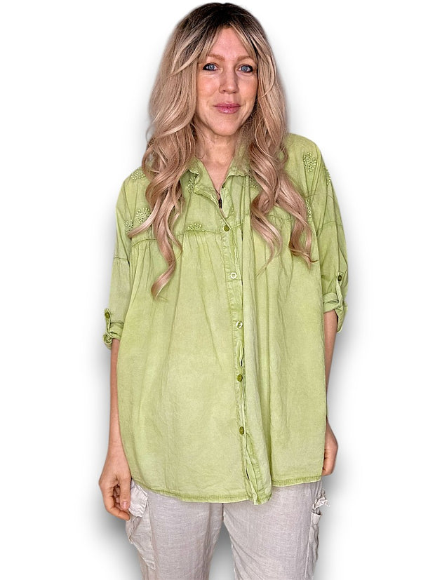 Helga May Pearl Lace Shirt