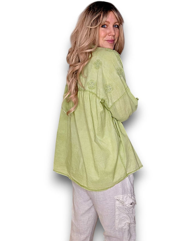Helga May Pearl Lace Shirt