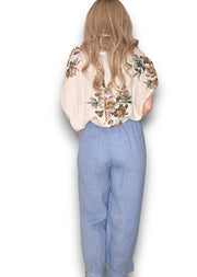 Helga May Mini Button Linen Pants