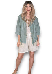 Helga May C'est La Via Drawstring Jacket Linen