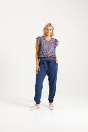 Homelee Billie Pants in Indigo Blue 918