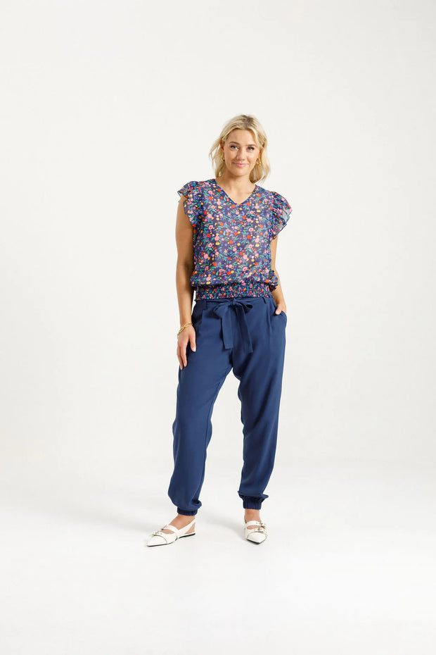 Homelee Billie Pants in Indigo Blue 918