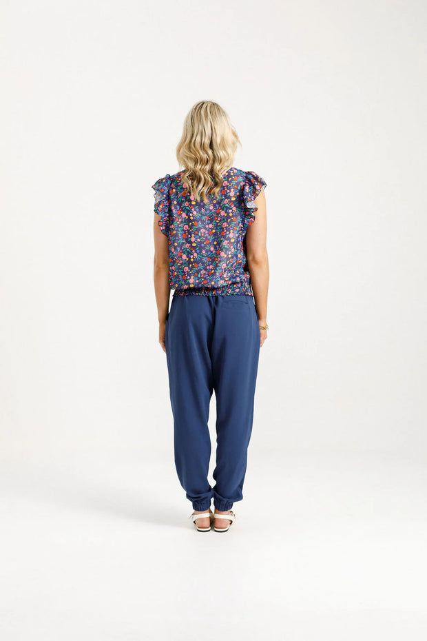 Homelee Billie Pants in Indigo Blue 918