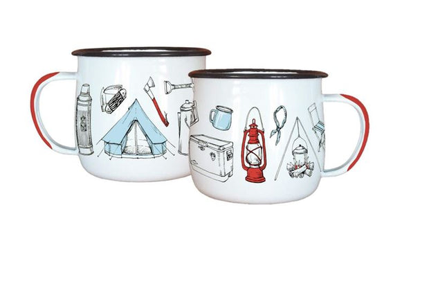 Wolfkamp & Stone Enamel Mug NZTWEM