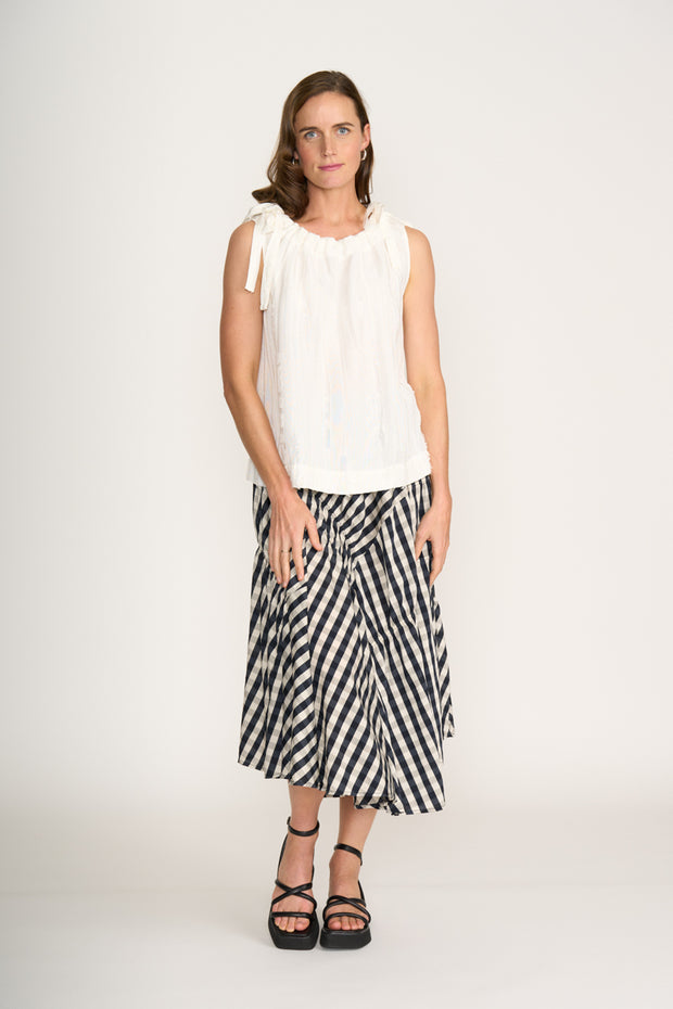 Neris In Stitches Skirt Ink Check 2829