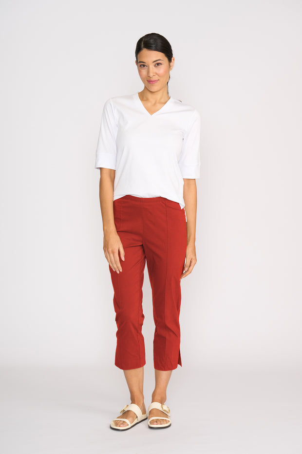 Esplanade Slim V Neck Top TP14617