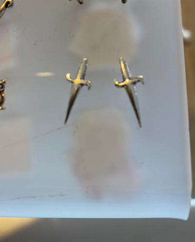 Some Sterling Silver Dagger Earrings 707