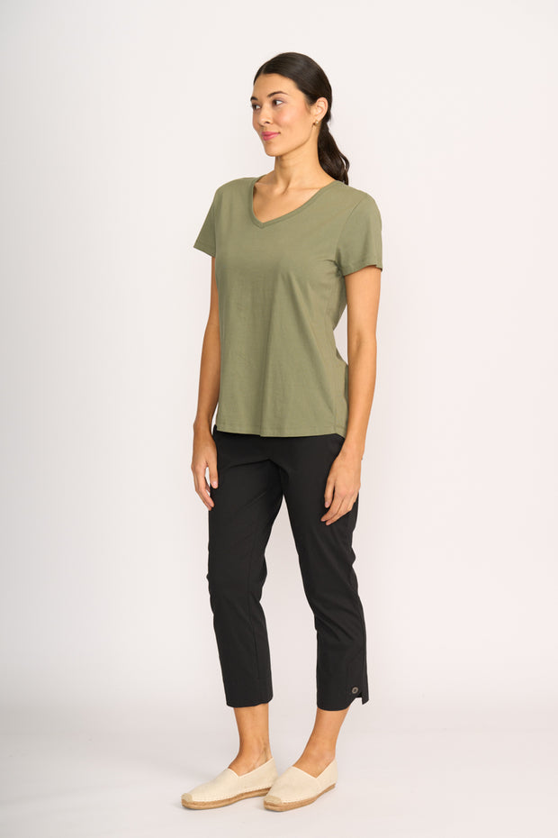 Esplanade Everyday V Neck Tee in Organic Cotton TP11430