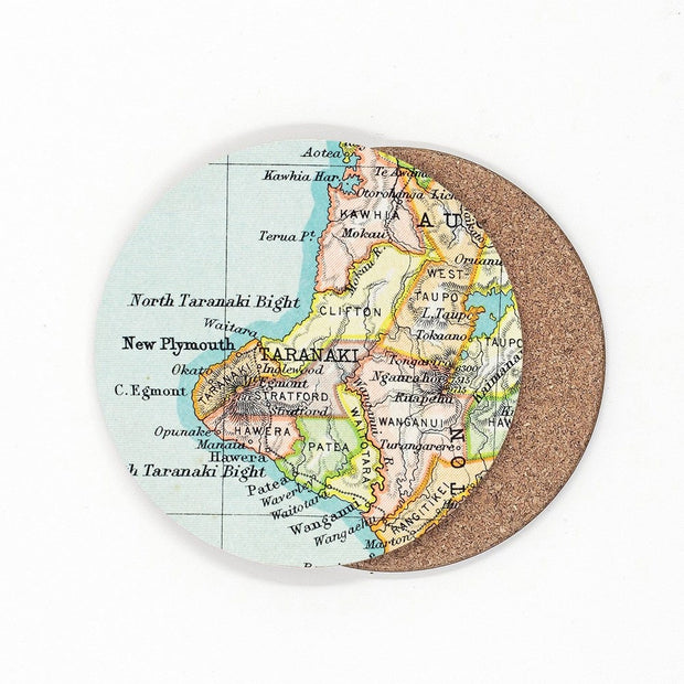100% NZ Vintage Map  Coaster