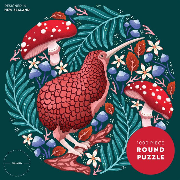 Catherine Marion - Kooky Kiwi 1000 Pce - Round Puzzle
