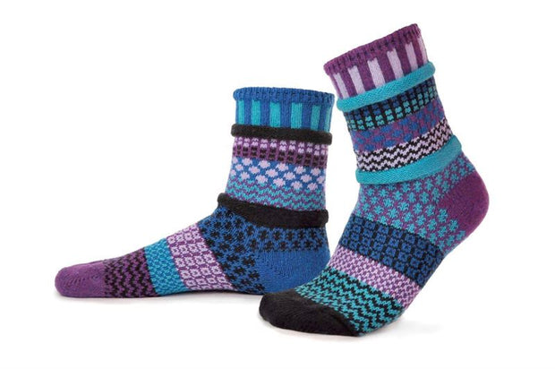 Solmate Socks - Raspberry - Small Adult Crew Socks