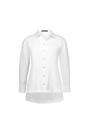 Vassalli Shirt with Contrast Coloured Stitching and Side Splits 4441