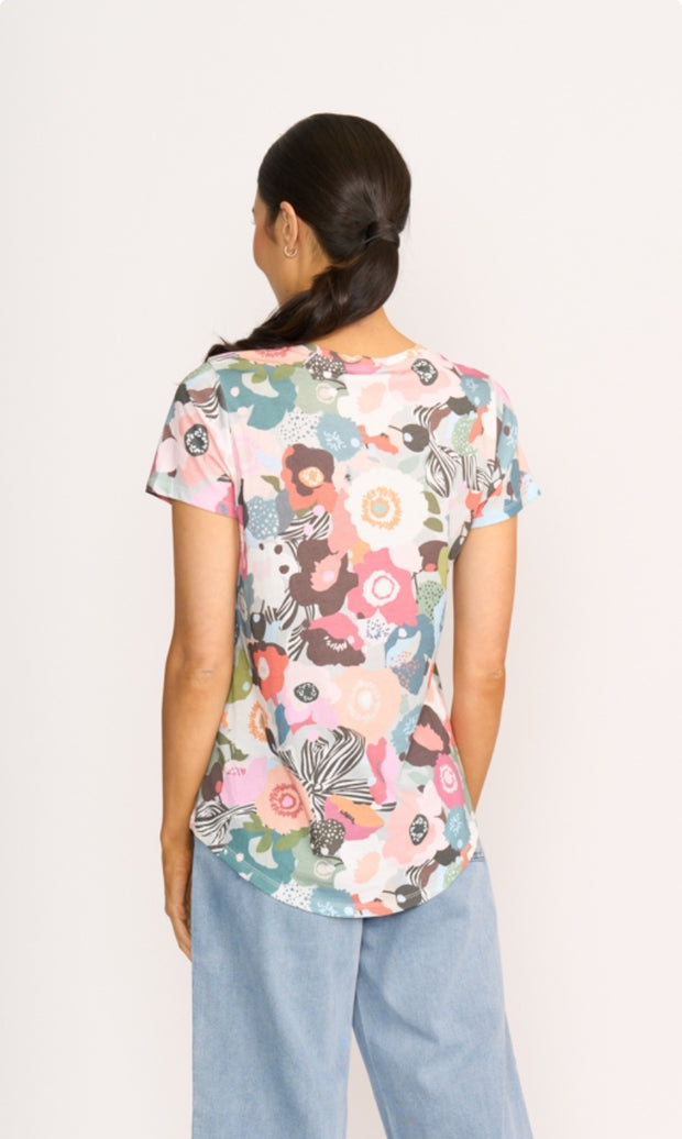 Preen Bow-tiful Floral Round Neck Tee TP11321a
