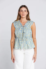 Thing Thing Belle Tie Top - Sky Garden 2397 04