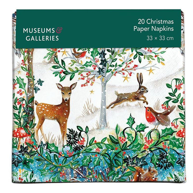 Museums and Galleries Christmas Paper Napkins
