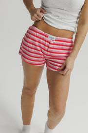 The Goodnight Society Jersey Boxers Candy Stripe