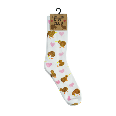 Moana Road Kiwi Heart Socks Adults 5086