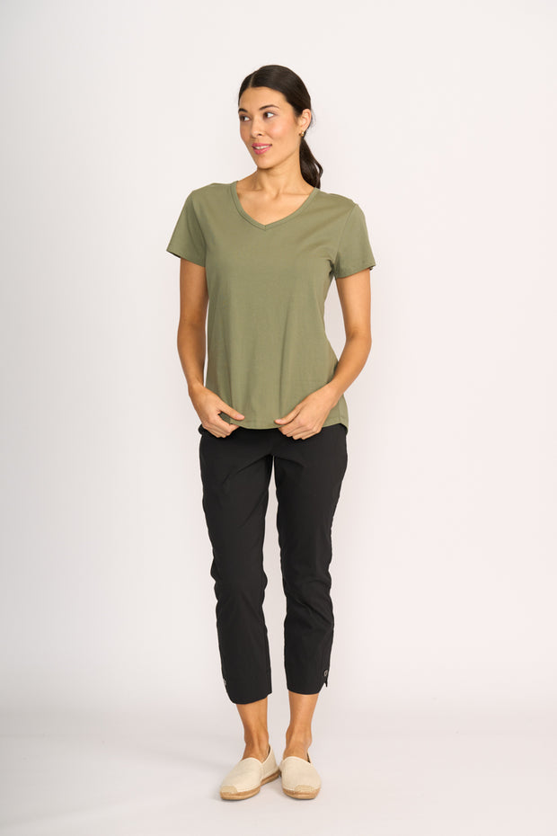 Esplanade Everyday V Neck Tee in Organic Cotton TP11430