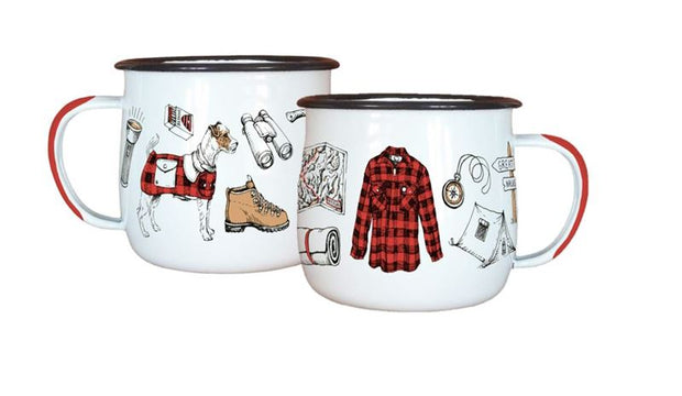 Wolfkamp & Stone Enamel Mug NZTWEM