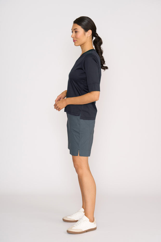 Esplanade Slim V Neck Top TP14617