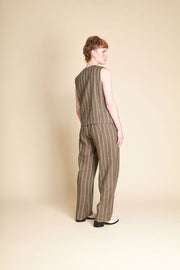 Siren Olive Stripe Mayfair Vest SN2559