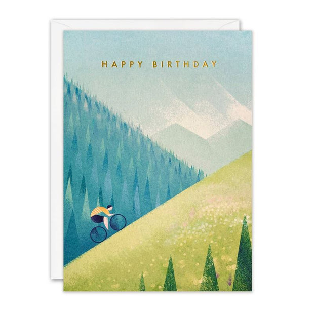 James Ellis - Mountain Biking - Birthday Card