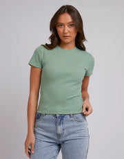 Silent Theory Margo Ribbed Tee 2 For $50