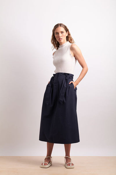 Neris Funfair Skirt in Dark Ink 2783