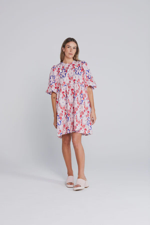 Thing Thing Spin Dress in Squiggle Bloom 8551 03